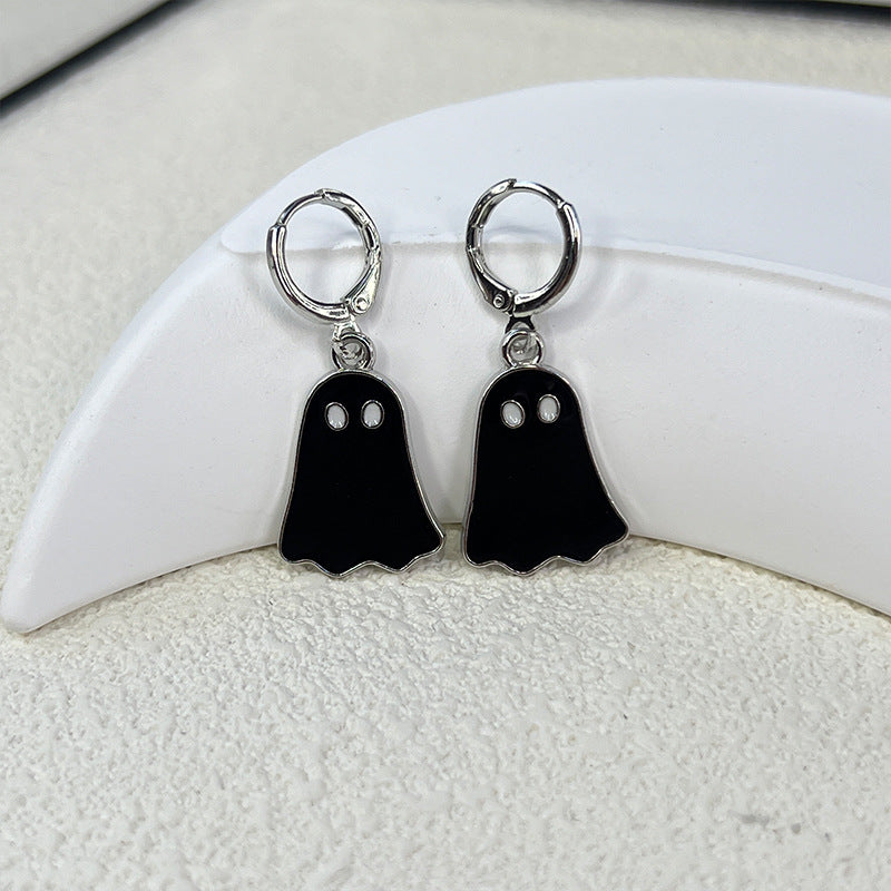 Women Fashion Cute Halloween Walking Ghost Earrings