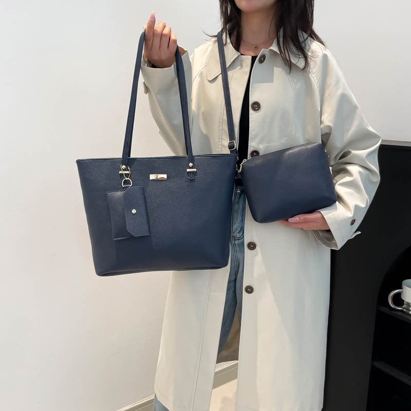 Three-Piece Set Simple Large Capacity Tote Bag