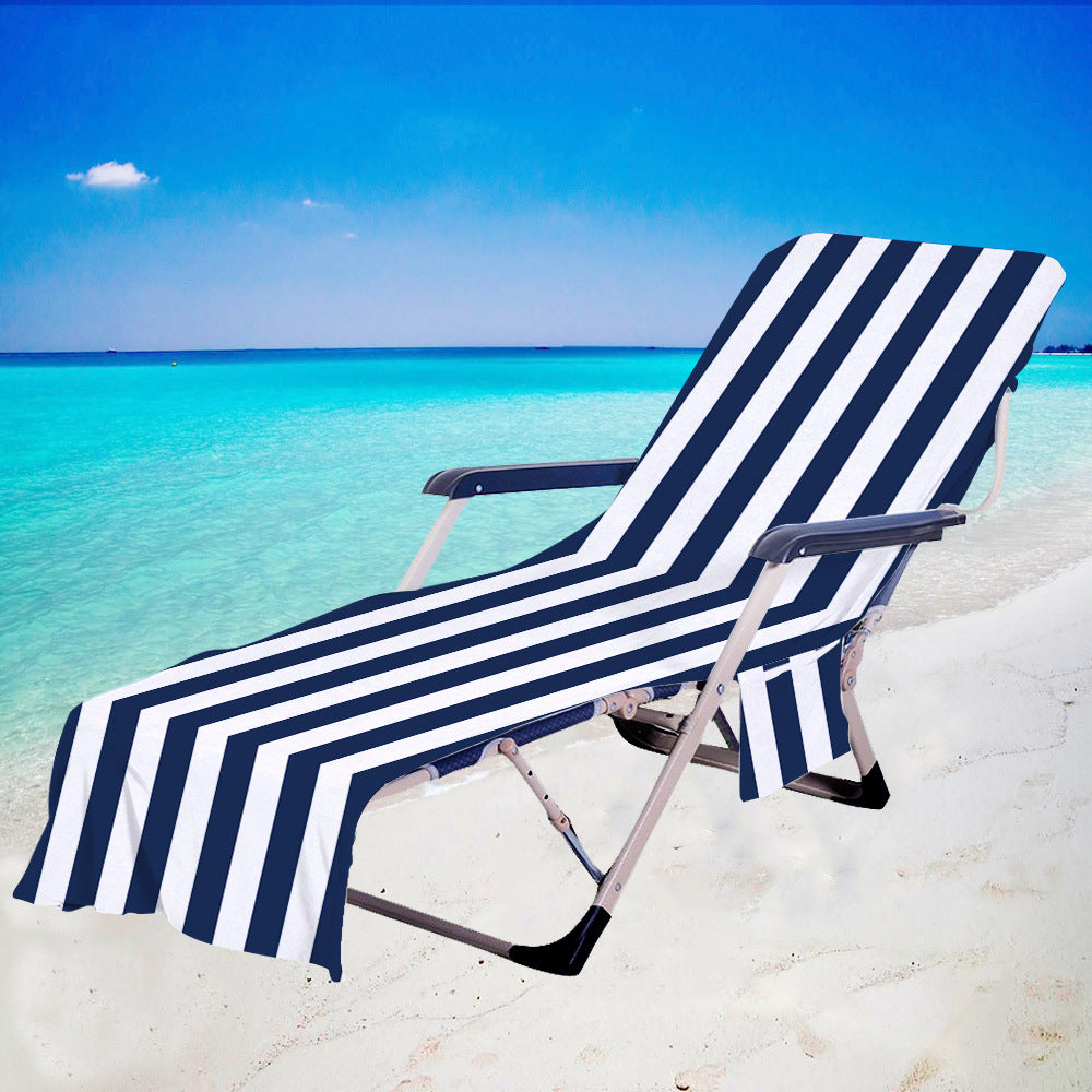 Toallas de playa geométricas con rayas informales de moda