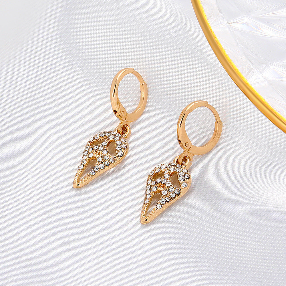 Halloween Women Fashion Exaggerated Grimace Earrings