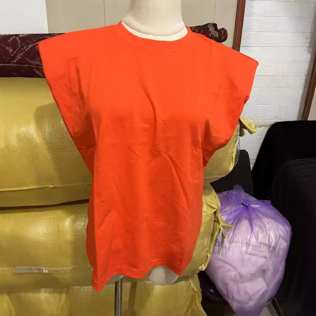 T-shirt décontracté à manches courtes pour femme, couleur unie, à la mode