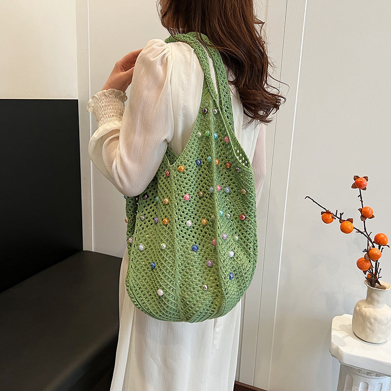 Summer Vacation Women Mori Style Woven Bag