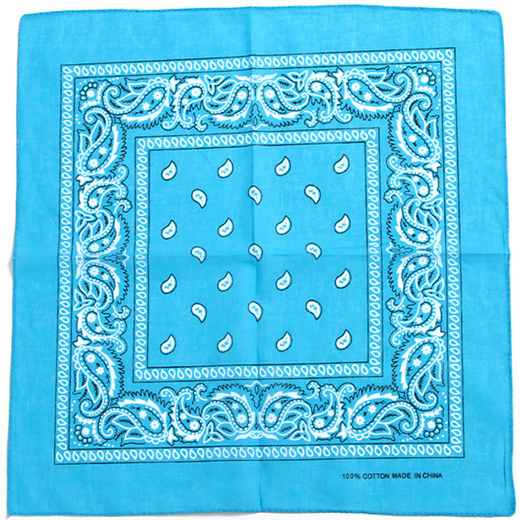 Women Fashion Cashew Print Square Scarf Cotton Street Style Accessory