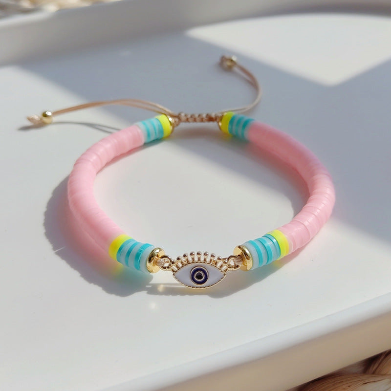 Women Fashion Bohemian Luck Eye Multicolor Bracelet