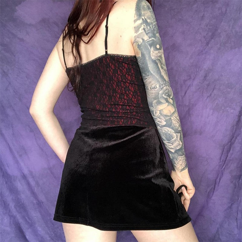 Women Fashion Sexy Gothic Floral Lace Camisole