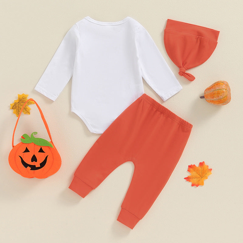 Conjunto de mameluco y pantalón de manga larga para bebé niño