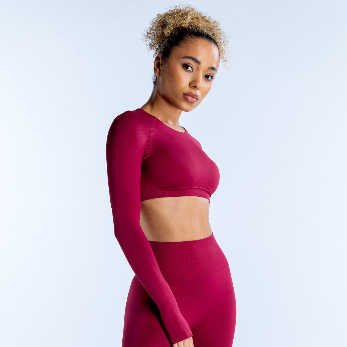 Women Fashion Sexy Solid Color Long Sleeve T-Shirt