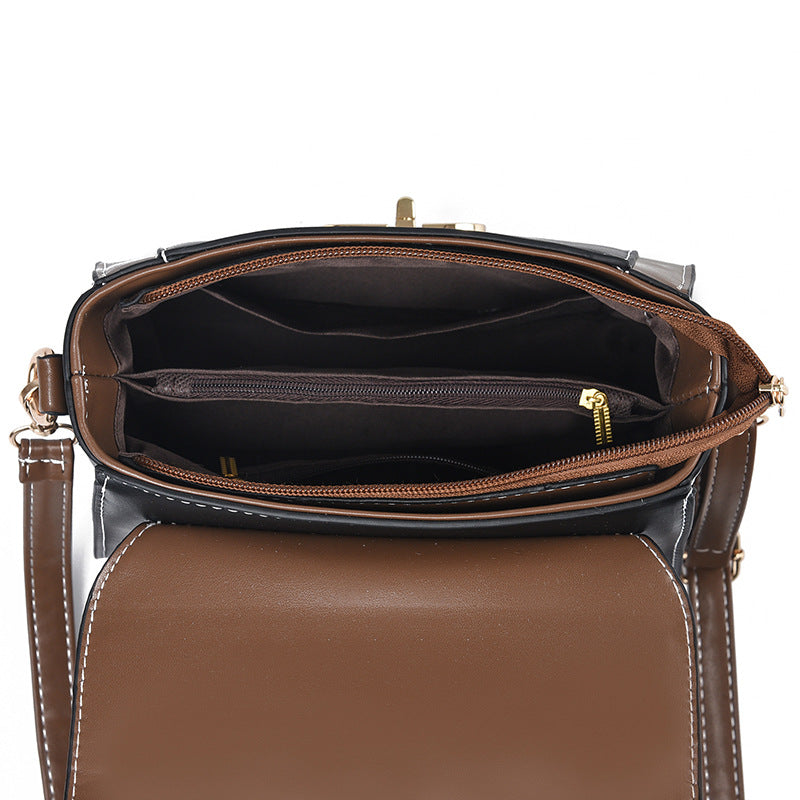 Women Casual Flap Square Bag in PU Material