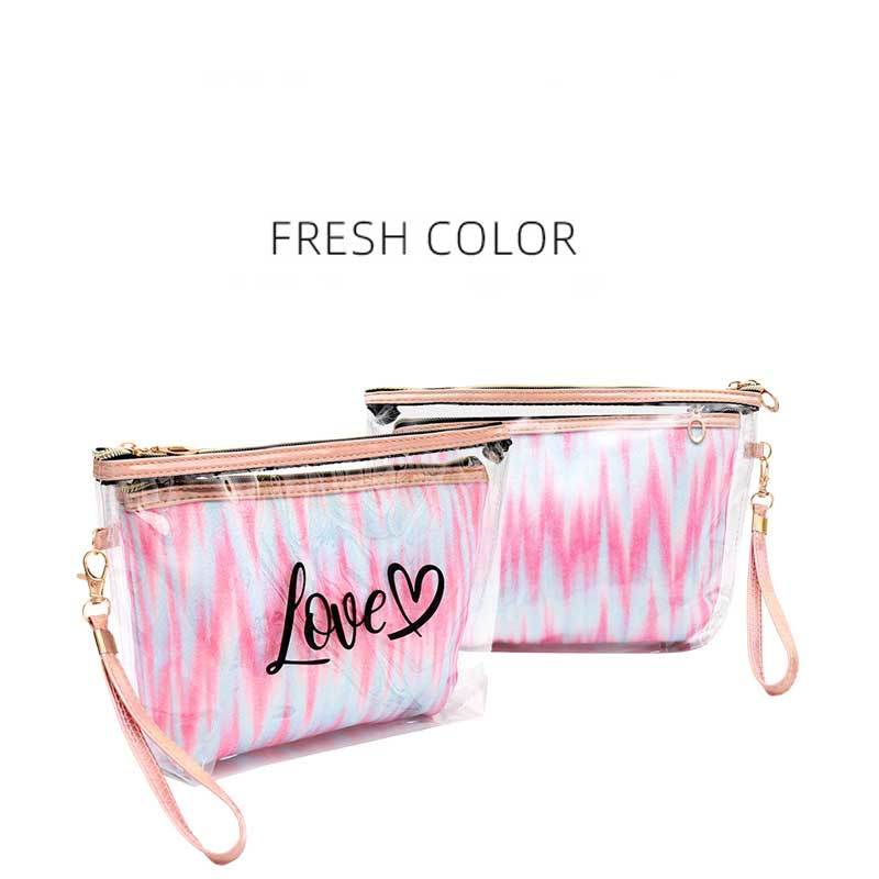 2 In 1 Travel Tie-Dye Cosmetic Bag