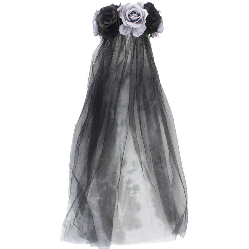 Bandeau en dentelle florale pour le festival des fantômes d'Halloween