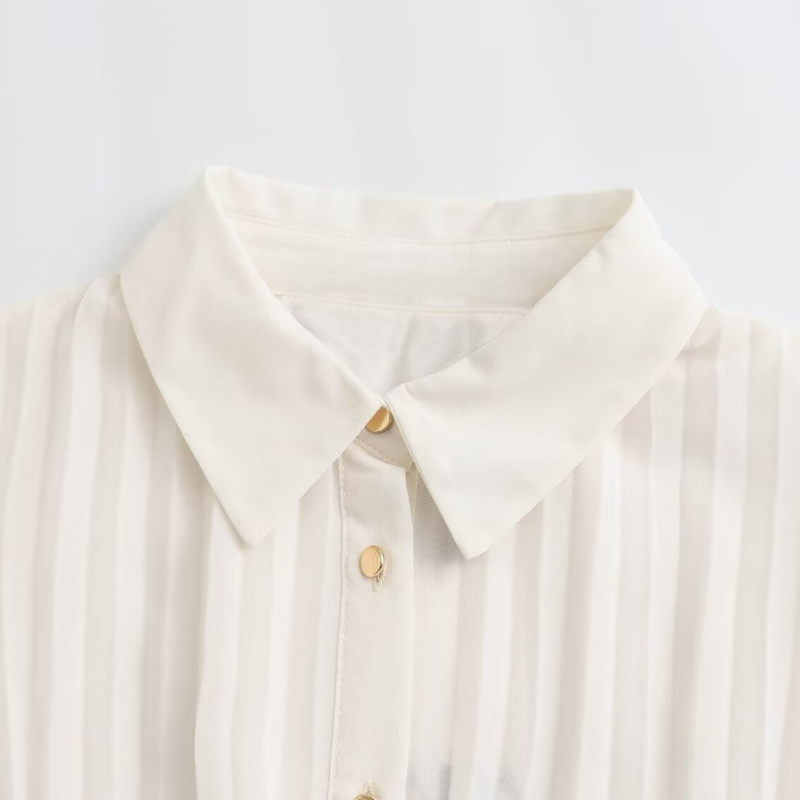 Vestido camisero plisado midi con cinturón de moda informal de verano para mujer