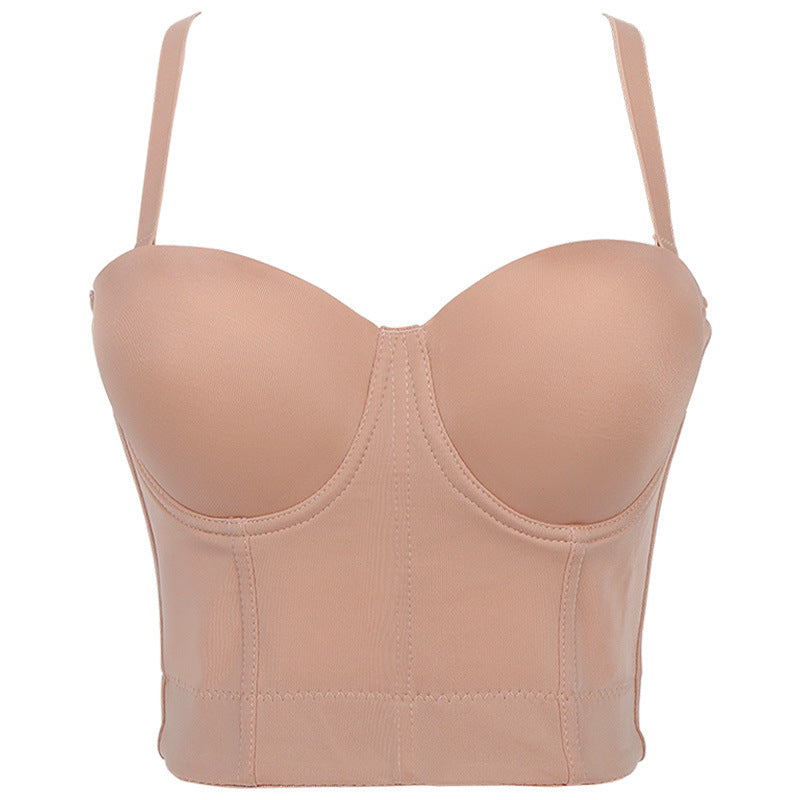 Women Fashion Solid Color Sling Corset