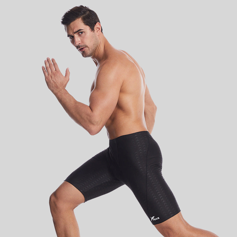 Bóxer informal de imitación de piel de tiburón para hombre
