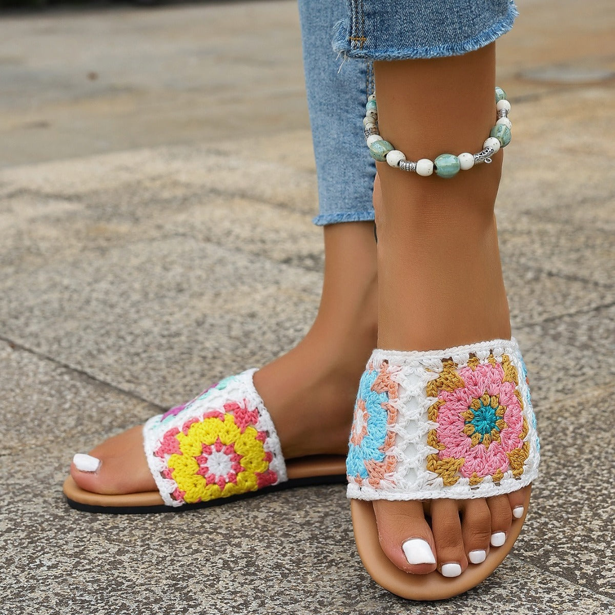 Sandalias de playa ligeras y transpirables para mujer