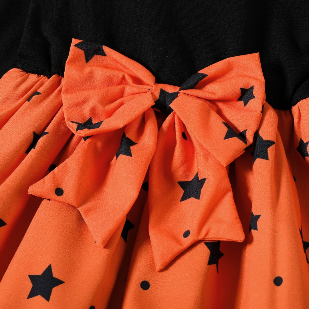Kids Toddler Girls Casual Cotton Halloween Dress