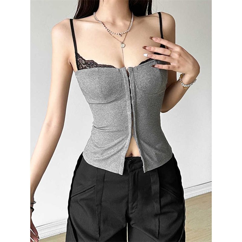 Sexy Women Lace Patchwork Camisole Top