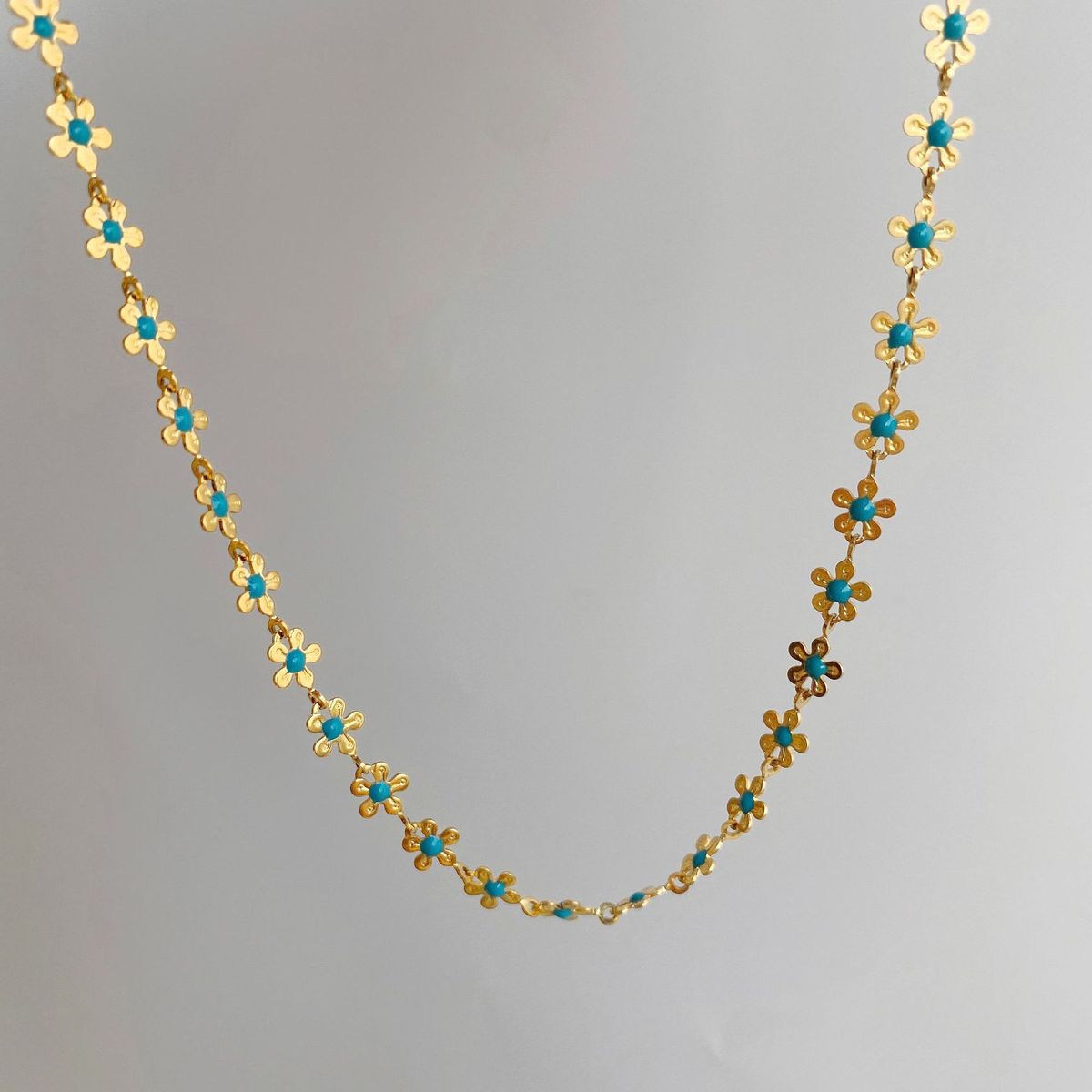 Collar floral de metal de moda para mujer