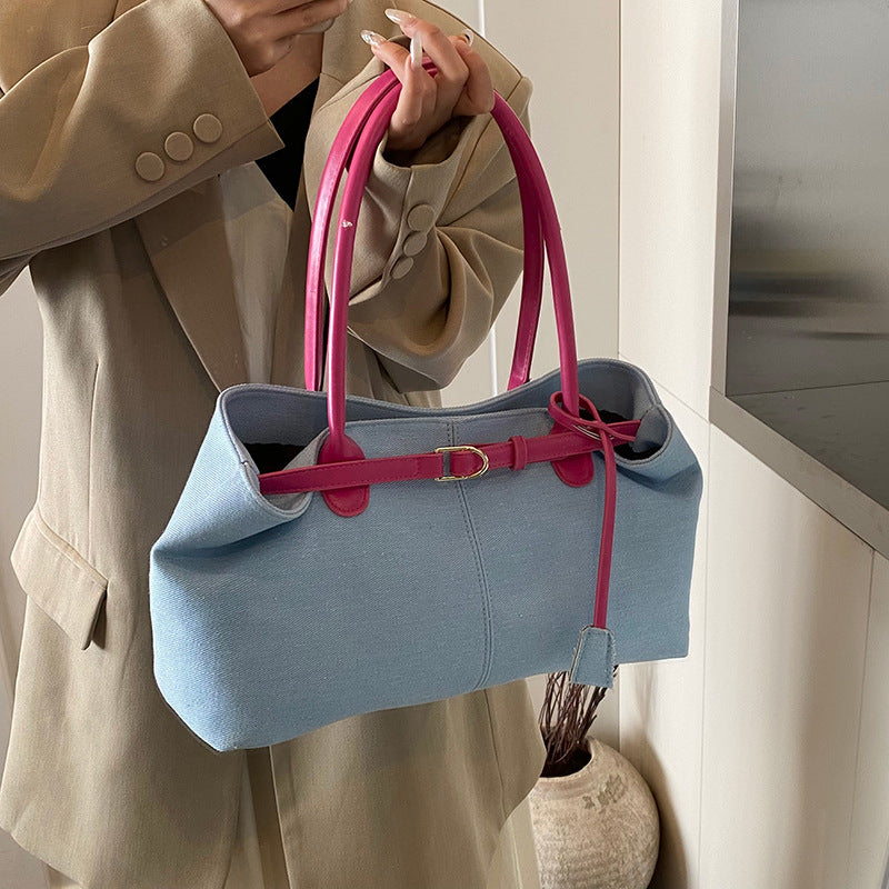 Bolso de mezclilla de gran capacidad de moda