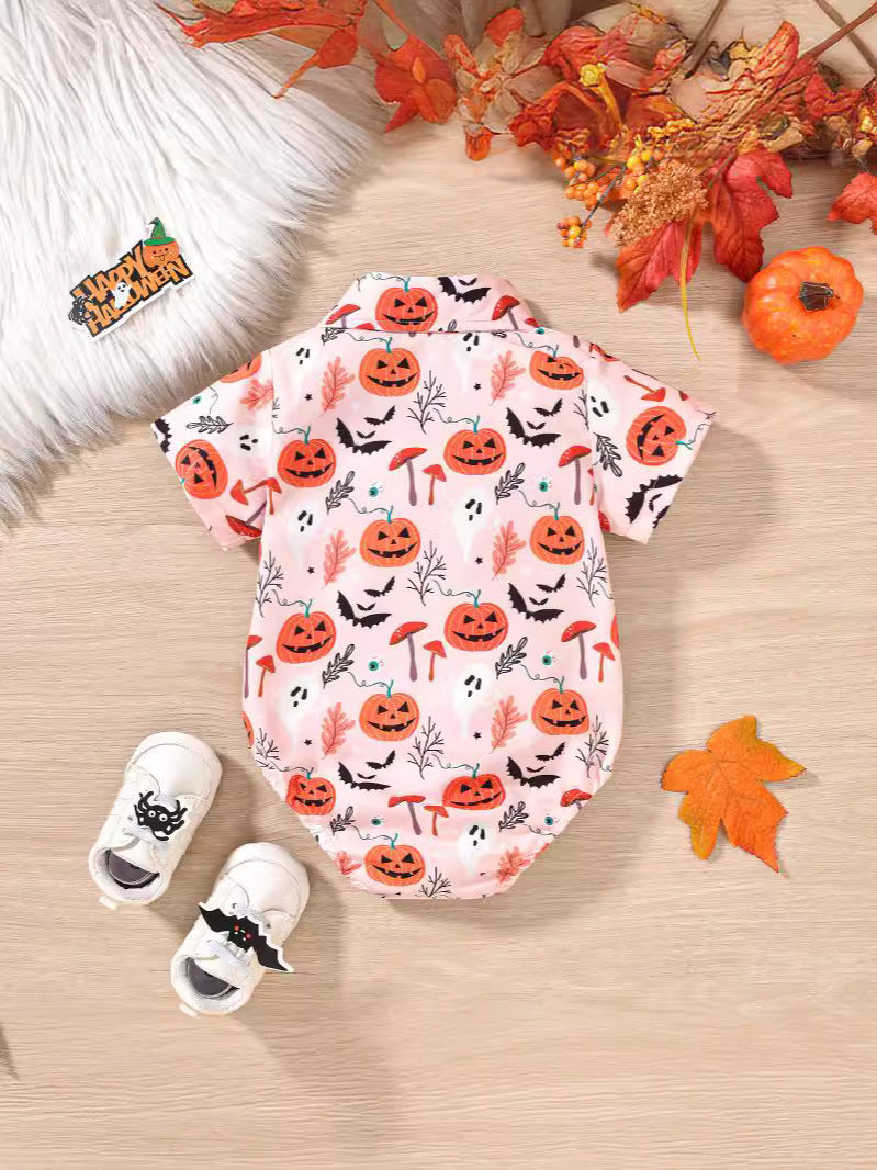 Pelele de manga corta para fiesta de Halloween para niños y bebés