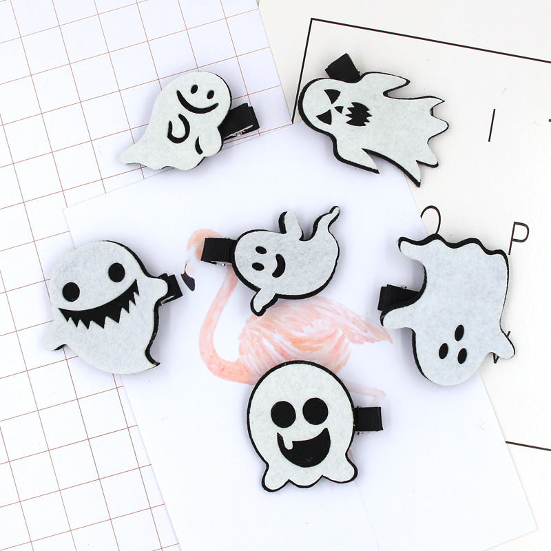 Accessoires pour cheveux en épingle à cheveux fantôme d'Halloween pour enfants