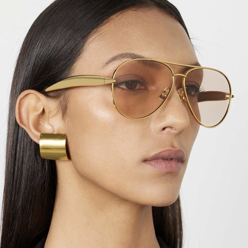 Toad Shaped Metal Sunglasses