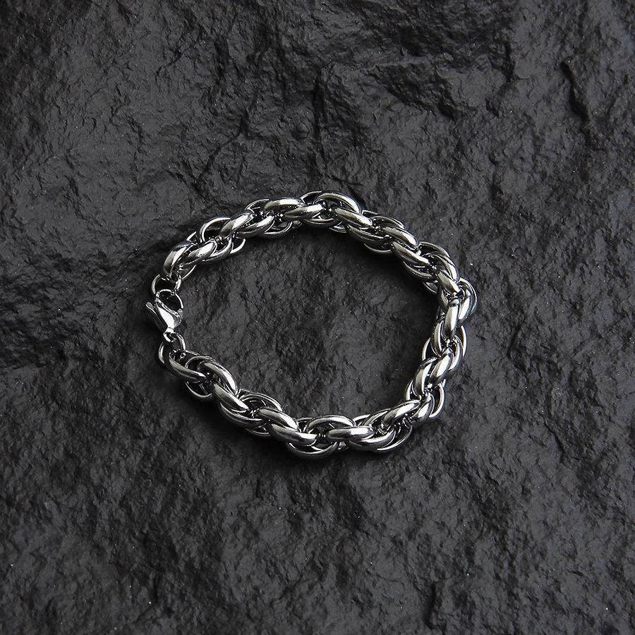 Men'S Fashion Hip-Hop Titanium Steel Bracelet