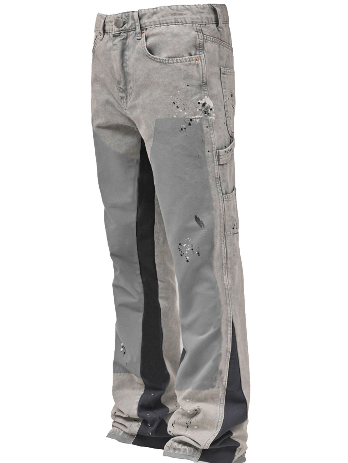 Men Fashion Loose Flared Cargo Denim Pants
