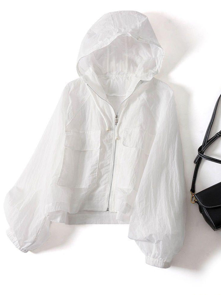 Summer Sun-Protective Women Loose Hooded Casual Jacket