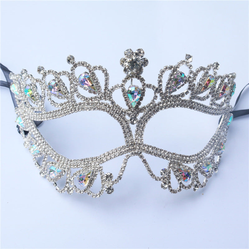 Masquerade Women Sexy Rhinestone Half-Face Mask