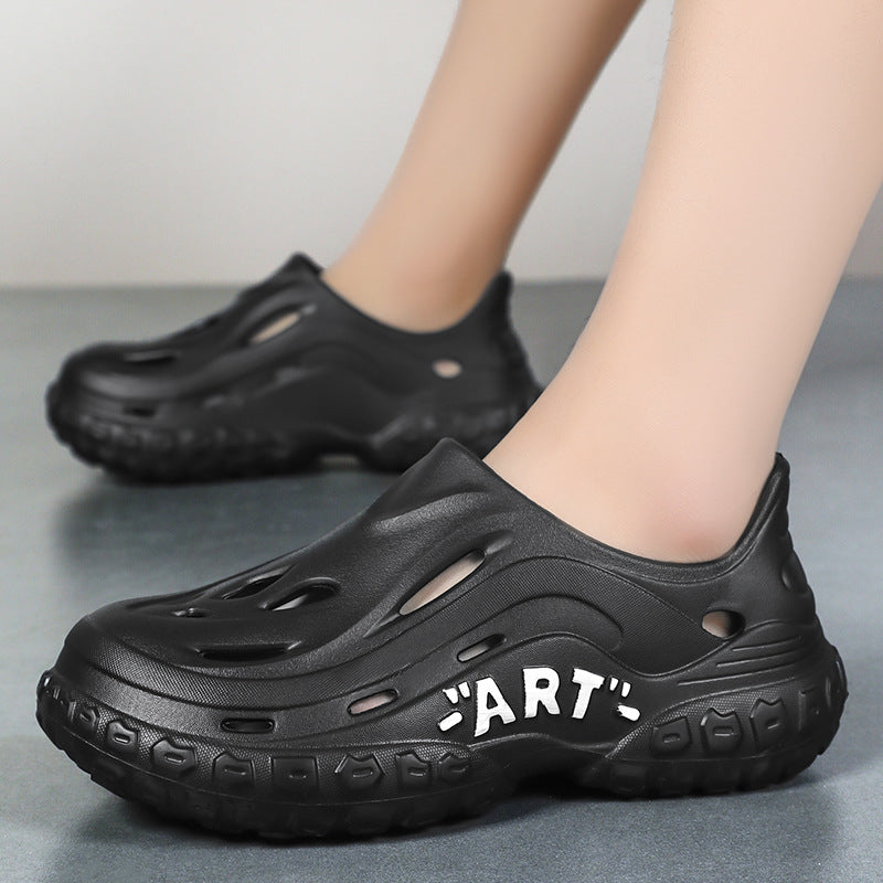 Zapatos casuales transpirables de color sólido y antideslizantes para hombre