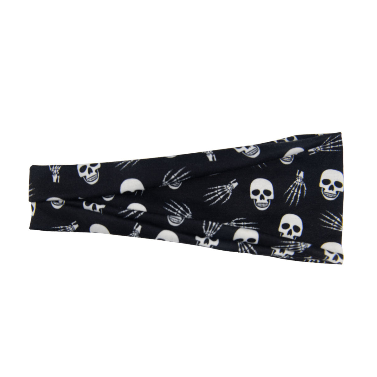 Diadema deportiva con estampado de calabaza y calavera de Halloween
