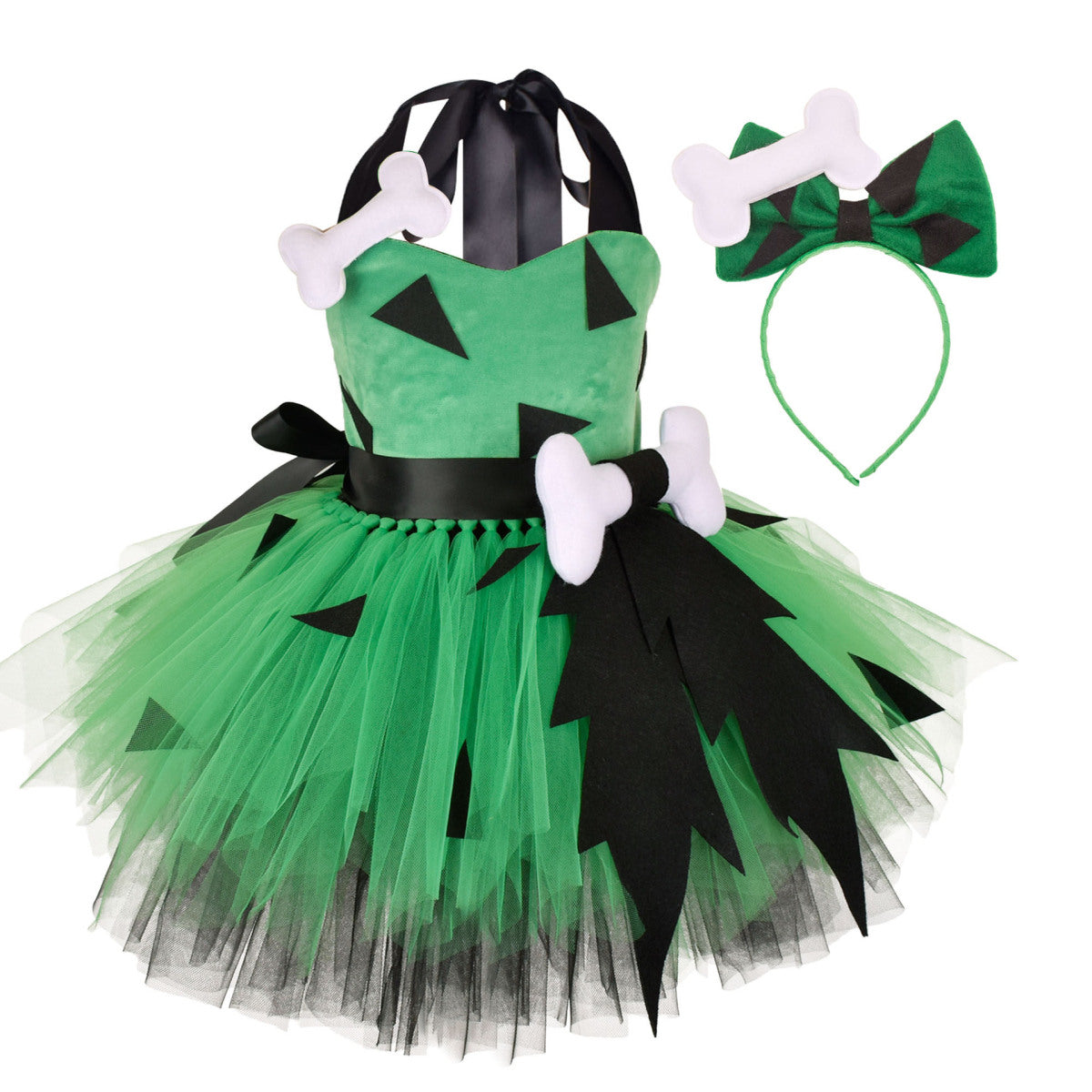 Vestido casual lindo de Halloween para niñas pequeñas y grandes