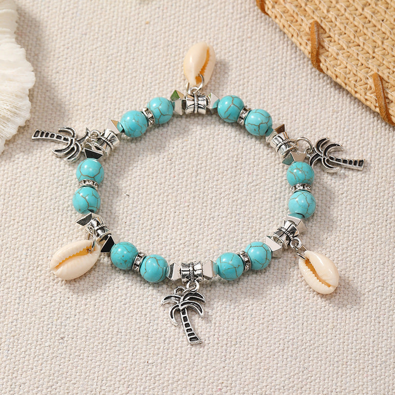 Women Trendy Bohemian Ocean Style Multicolor Shell Bracelet