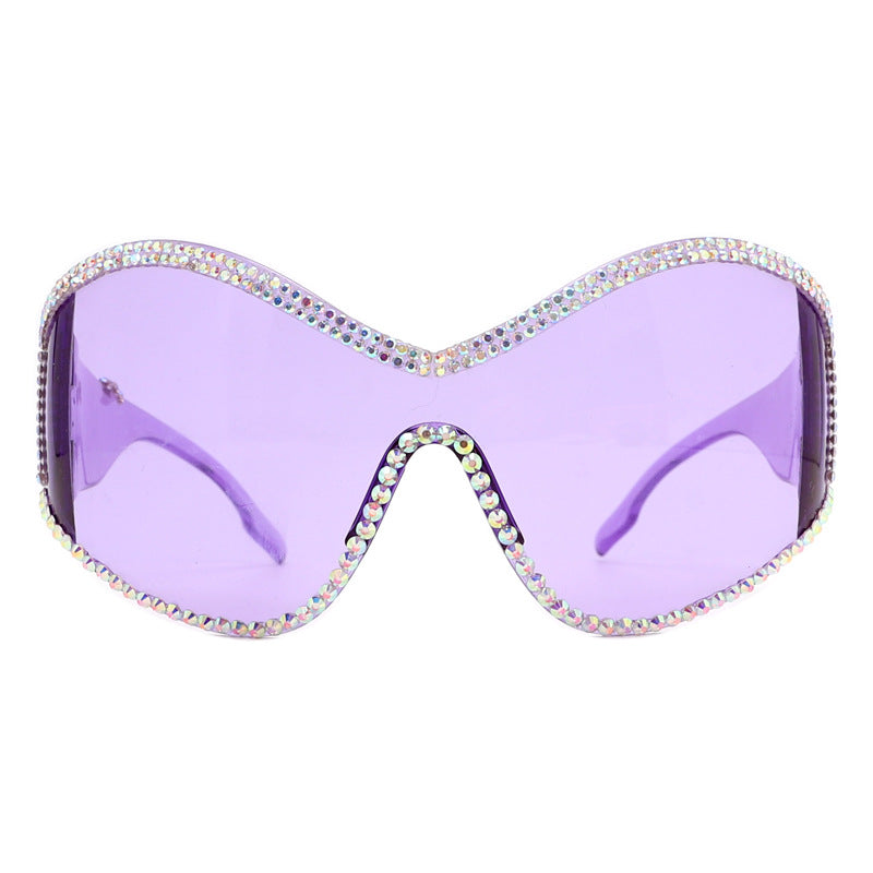 Masque coupe-vent surdimensionné style punk sportif Future Technology