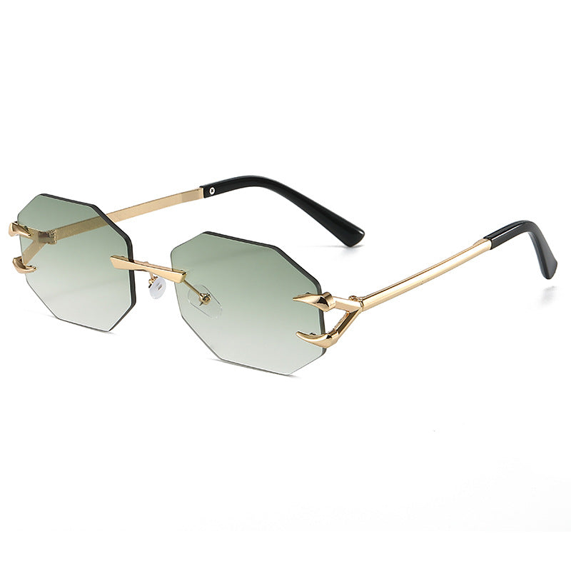 Fashion Frameless Polygon Sunglasses