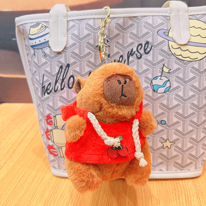 Cute Cartoon Plush Guinea Pig Keychain Bag Pendant Lovable Wind Style