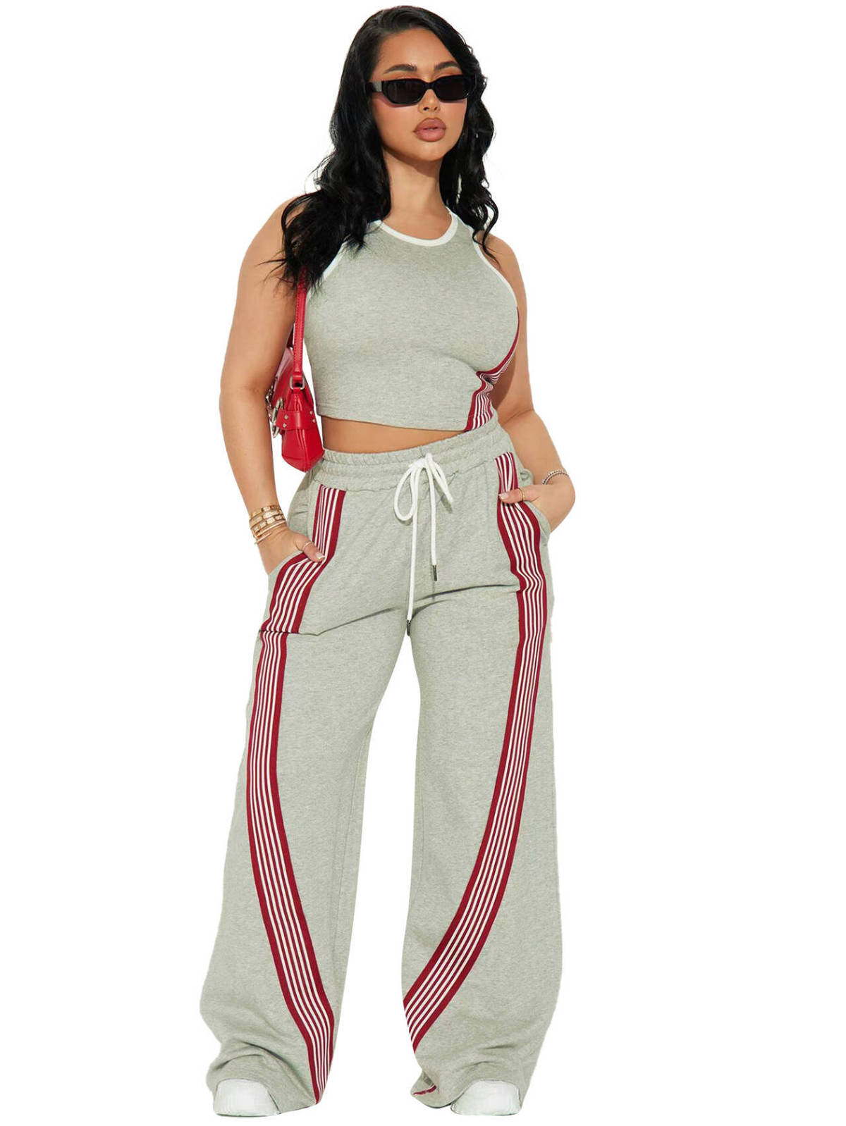 Women's Casual Vest and Trousers Two-Piece Set