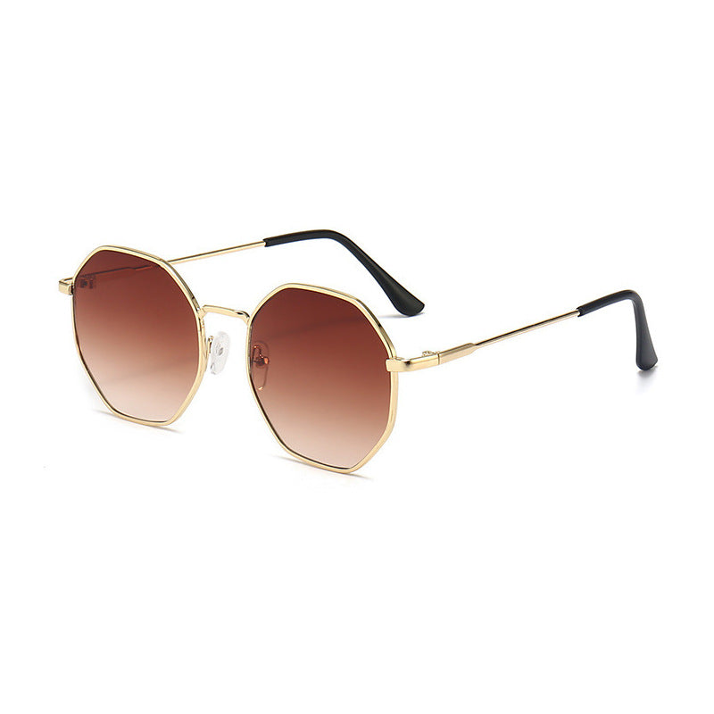 Gafas de sol clásicas retro de metal con múltiples lados