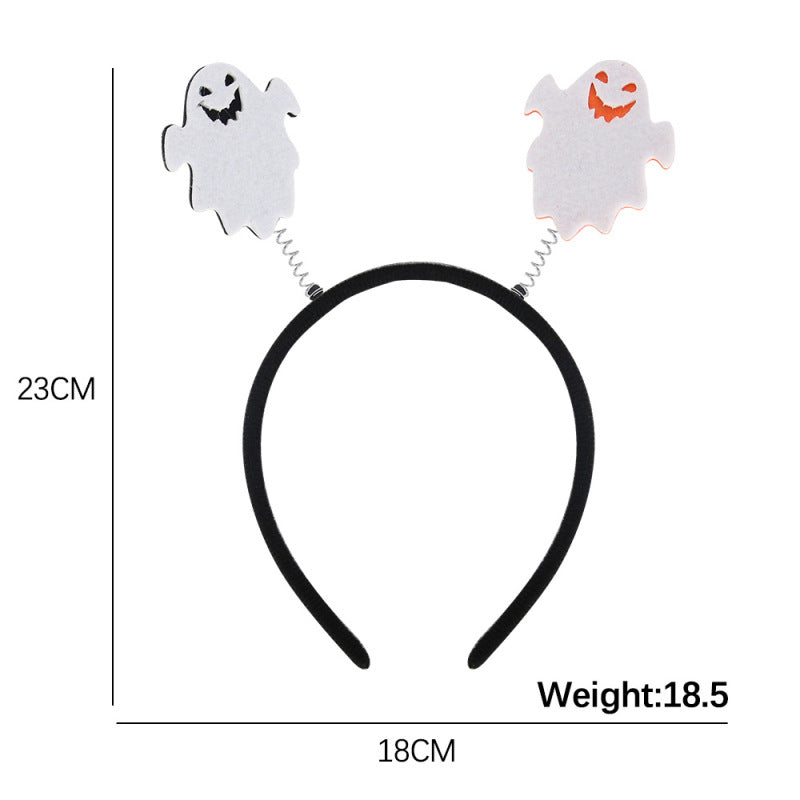 Bandeau d'Halloween pour enfants, accessoires de fête fantôme, citrouille et squelette