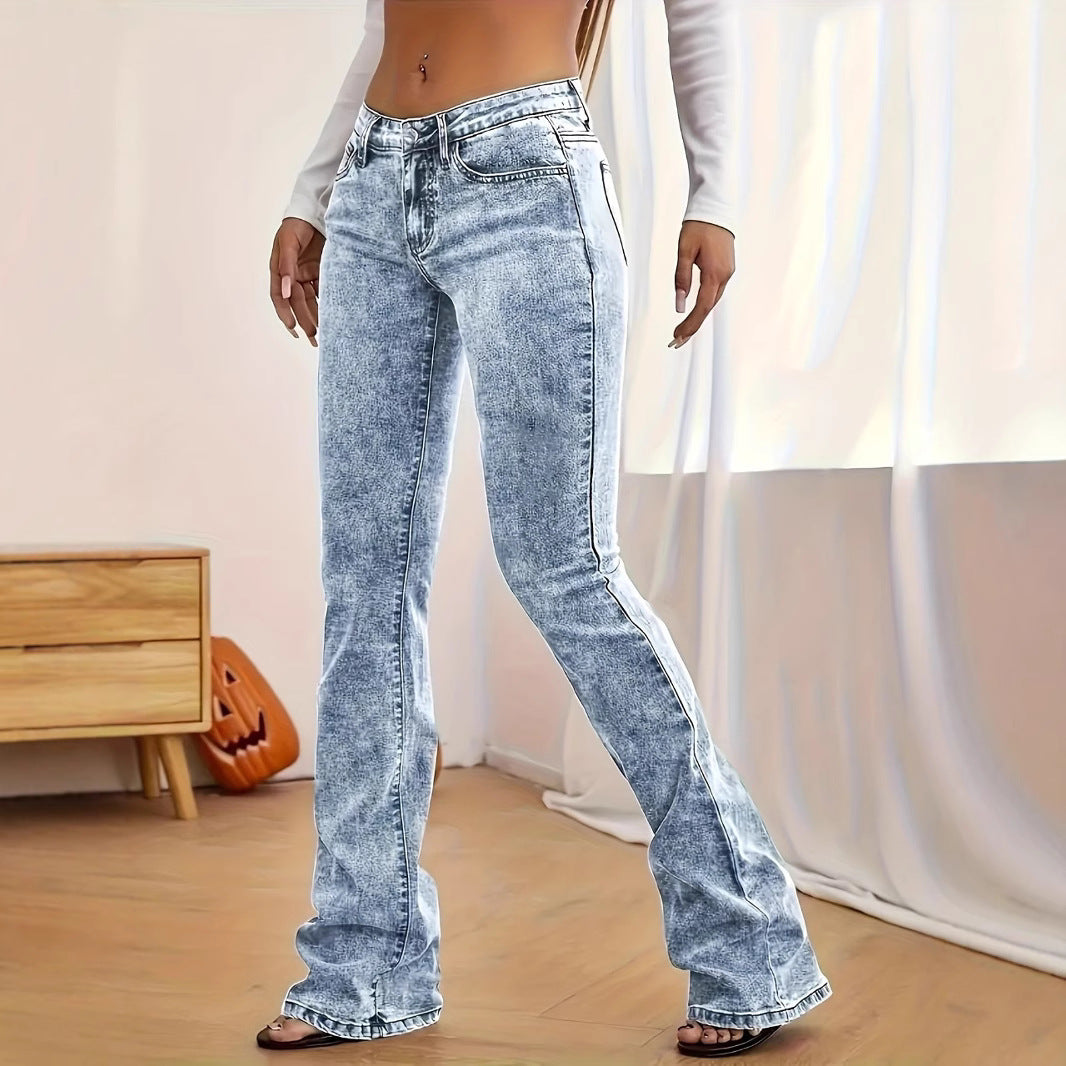 Women Fashion Casual Slim Fit Denim Jeans
