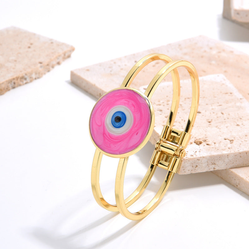 Pulsera multicolor de ojo de diablo para mujer