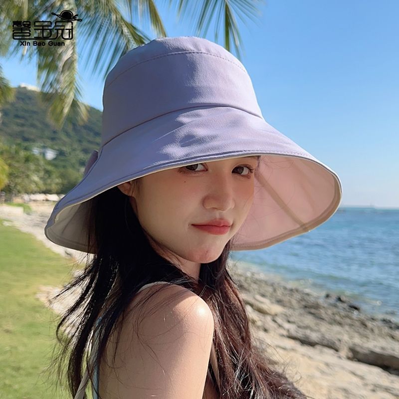 Chapeaux bobs pare-soleil à nœud de couleur unie pour femmes, à la mode pour l'été