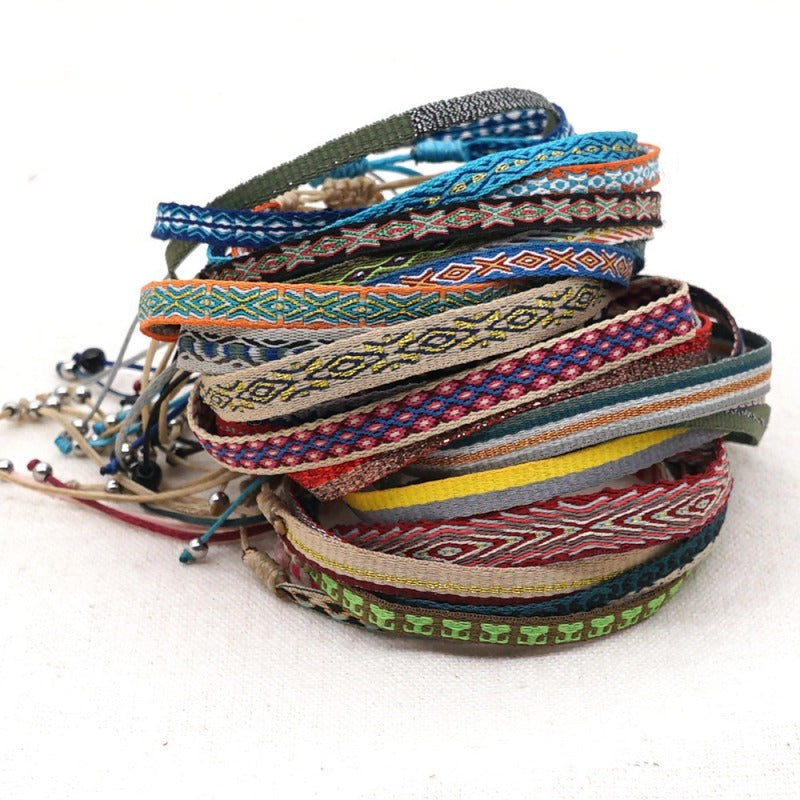 Bohemian Ethnic Ribbon Handwoven Bracelet