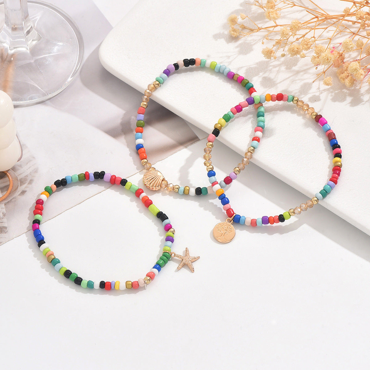 Bohemian Vacation Style Alloy Starfish Anklet