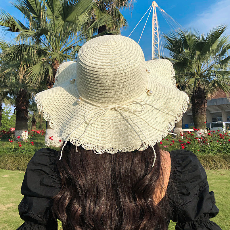 Beach Holiday Straw Sun Hat Small Dome Style