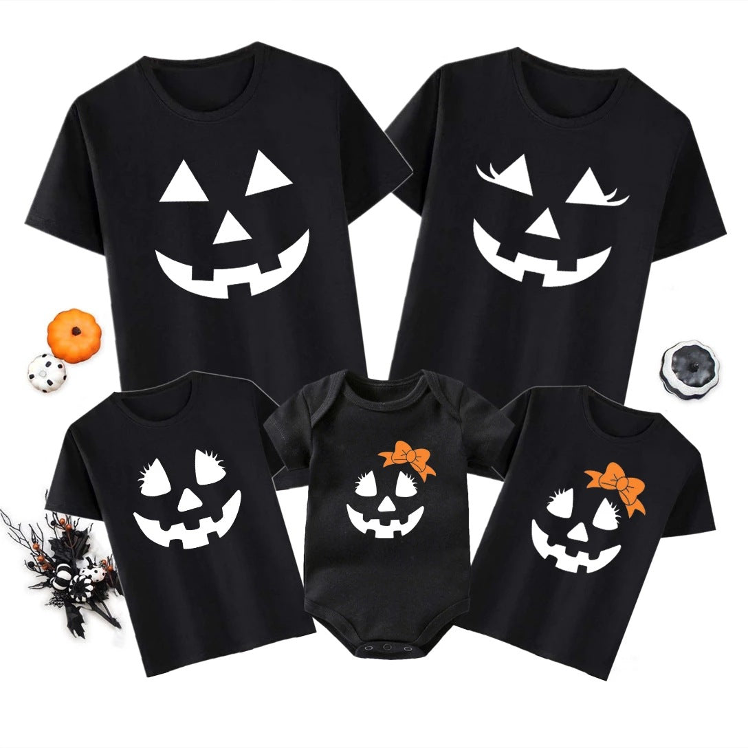 Camiseta de algodón para padres e hijos con cuento de hadas de Halloween