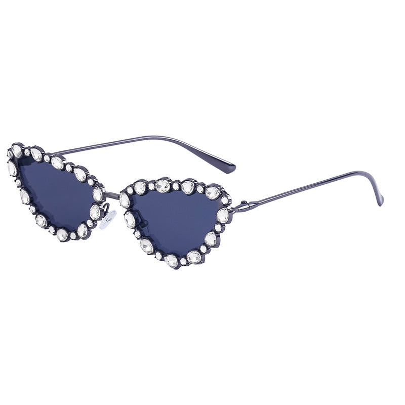 Fashion Personalized Rhinestone Triangle Sunglasses