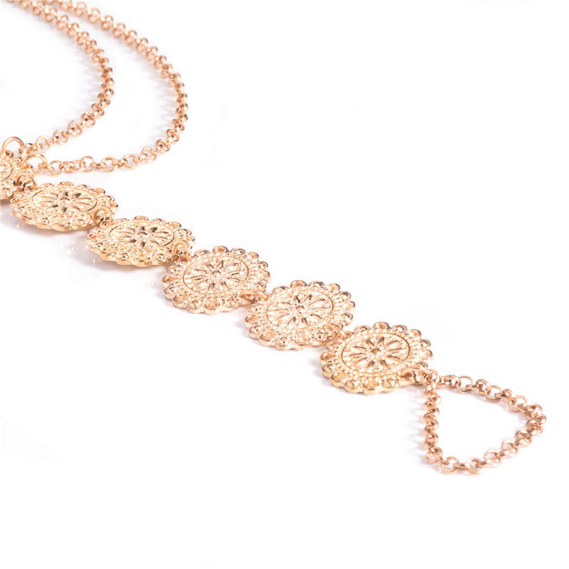 Bohemian Vintage Pearl Anklet for Women
