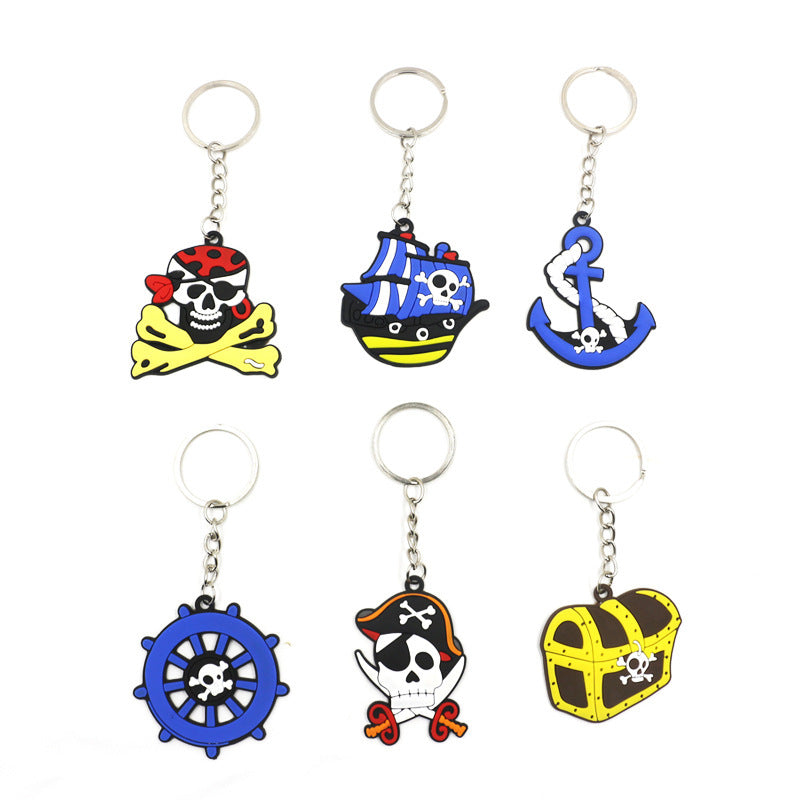 Halloween Unisex Fashion Pirate Skull Key Chain