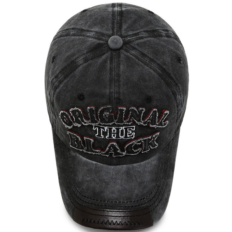 Gorra de béisbol con letras bordadas, estilo retro, informal, a la moda para hombre